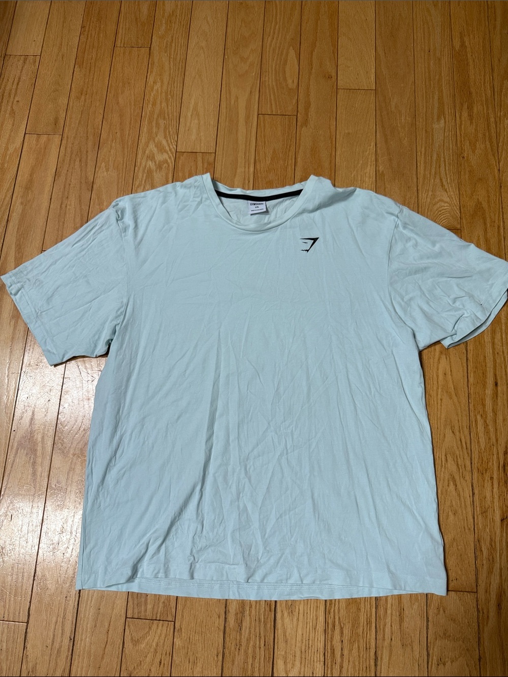 Gymshark Men's Pale Blue Crew Neck Tee